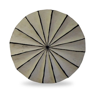 Round Carved Wood Shield | Tribal Shield | African Shield | Bamileke Shield