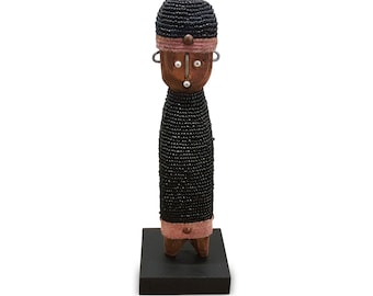 20-23cm Skinny Namji Doll - Black | Fertility Doll  | Carved Doll | Bohemian Doll | Tribal Doll | African Tribe Art