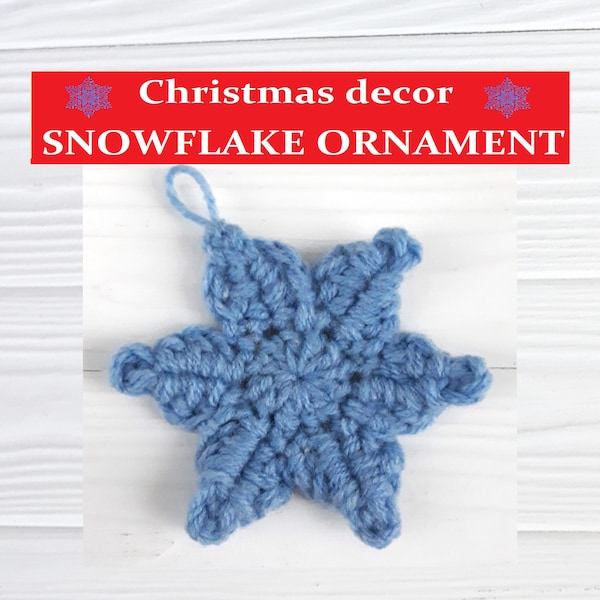 Snowflake ornament, Cute crochet pattern, Christmas clearance, New years trivia, Diy advent calendar