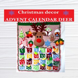 Diy advent calendar, Deer ornament baby, Cute crochet pattern, Montessori baby toys, Christmas clearance
