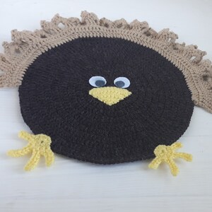 Round placemats, Crochet turkey toy, Cute crochet pattern, Gaming decor, Thanksgiving games image 7