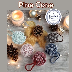 Crochet Pine Cone Ornament: Handmade Christmas Tree Decor
