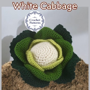 Gehaakte kool, knuffelpatroon, Montessori-babyspeelgoed, Friendsgiving-decor