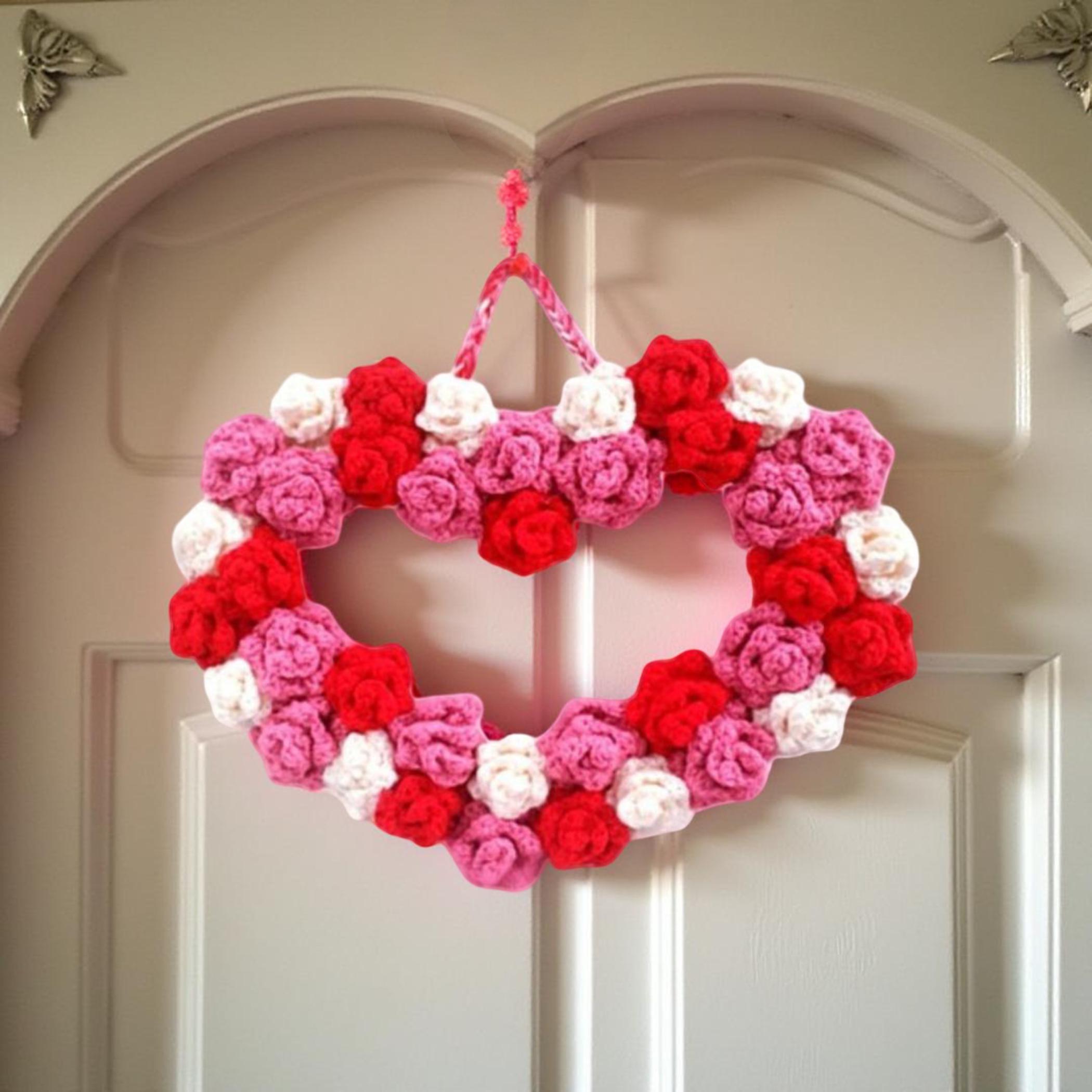Ghirlanda a forma di cuore per San Valentino, colore oro rosa