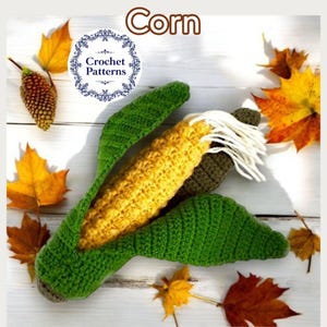 Crochet Corn on the Cob Pattern: Montessori Baby Toy (PDF Pattern)