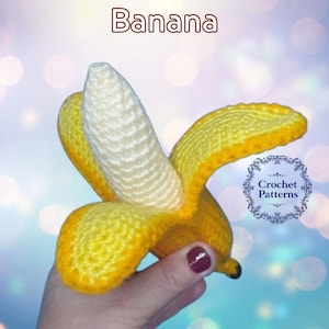 Crochet Banana Amigurumi Pattern: Food Toy (PDF Pattern)