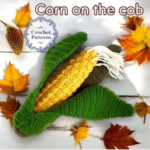 Corn on the cob, Cute crochet pattern, Montessori baby toys, Friendsgiving decor, Child development