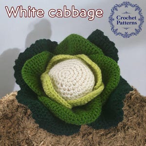 Crochet cabbage, Soft toy pattern, Montessori baby toys, Friendsgiving decor