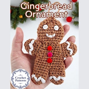 Häkelanleitung für Lebkuchen-Weihnachtsbaumschmuck: DIY-Weihnachtsbaumdeko (PDF)