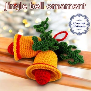 Jingle bell ornament, Cute crochet pattern, Christmas clearance, New years trivia, Diy advent calendar