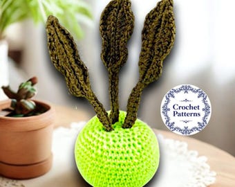 Colirrábano de ganchillo: Patrón de amigurumi para regalo de bebé (PDF)