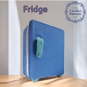 Crochet Mini Fridge Pattern: Montessori Baby Toy, Friendsgiving Decor (PDF Pattern)