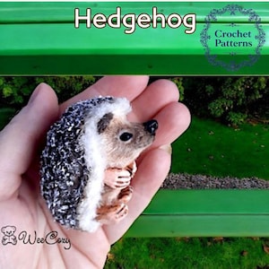 Miniature Hedgehog, Cute crochet pattern, Realistic animal toy, Crochet hedgehog, Interior toy, Tutorials Ukraine