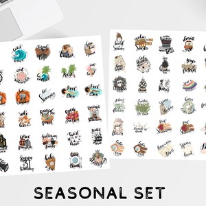 Planners, Stickers, Seasonal, PNG, Holidays, Things to Do, Printable Sticker Sheets
