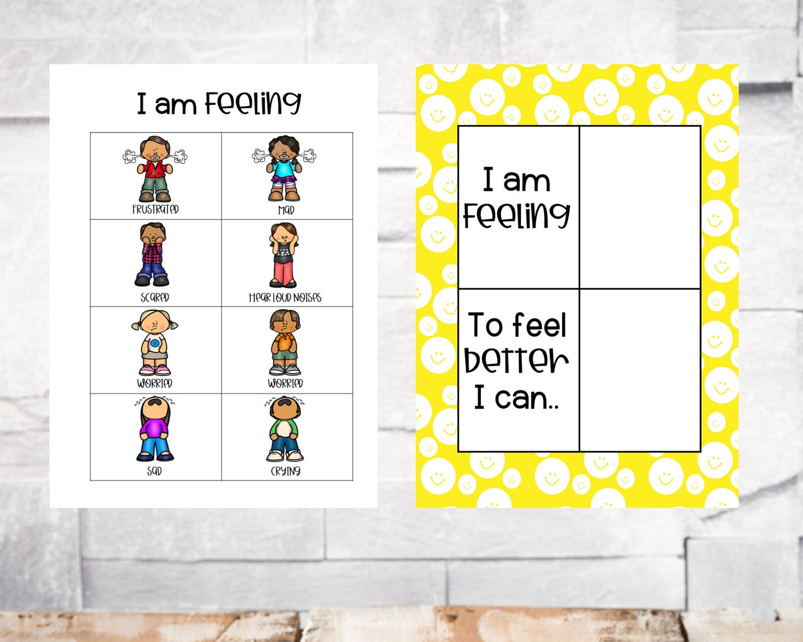 Coping Skills Visuals, Regulation, PECS, Visual Aid, ABA, Therapy