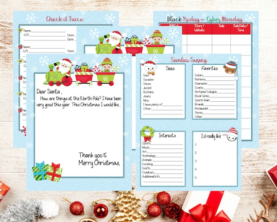 Christmas wish list organizer Clearance