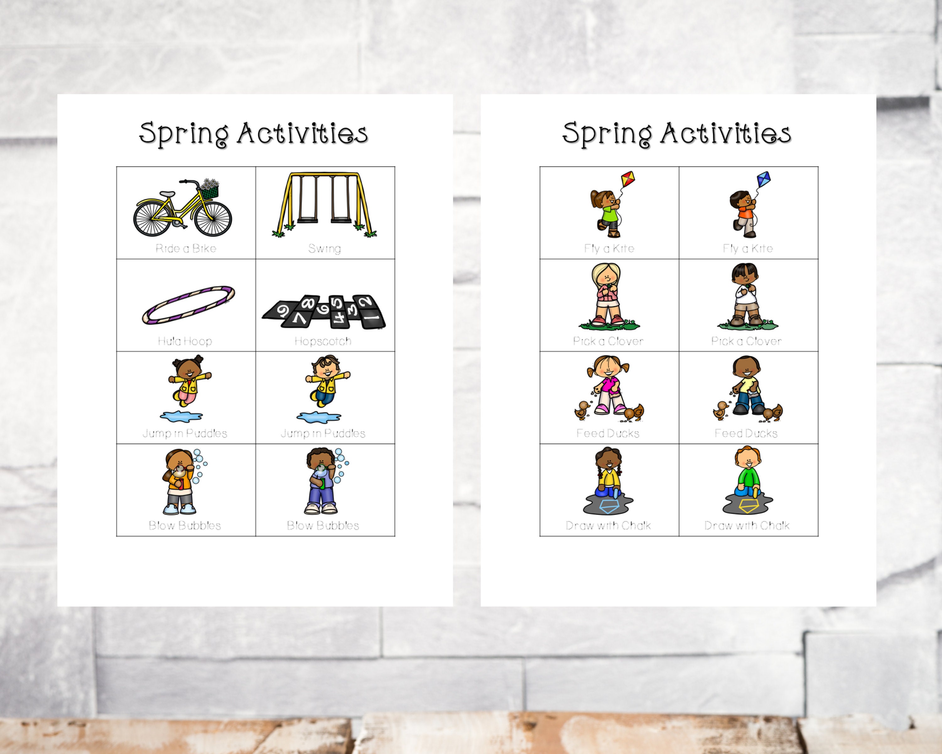 Everything Spring Visuals Spring Objects Spring Activities - Etsy