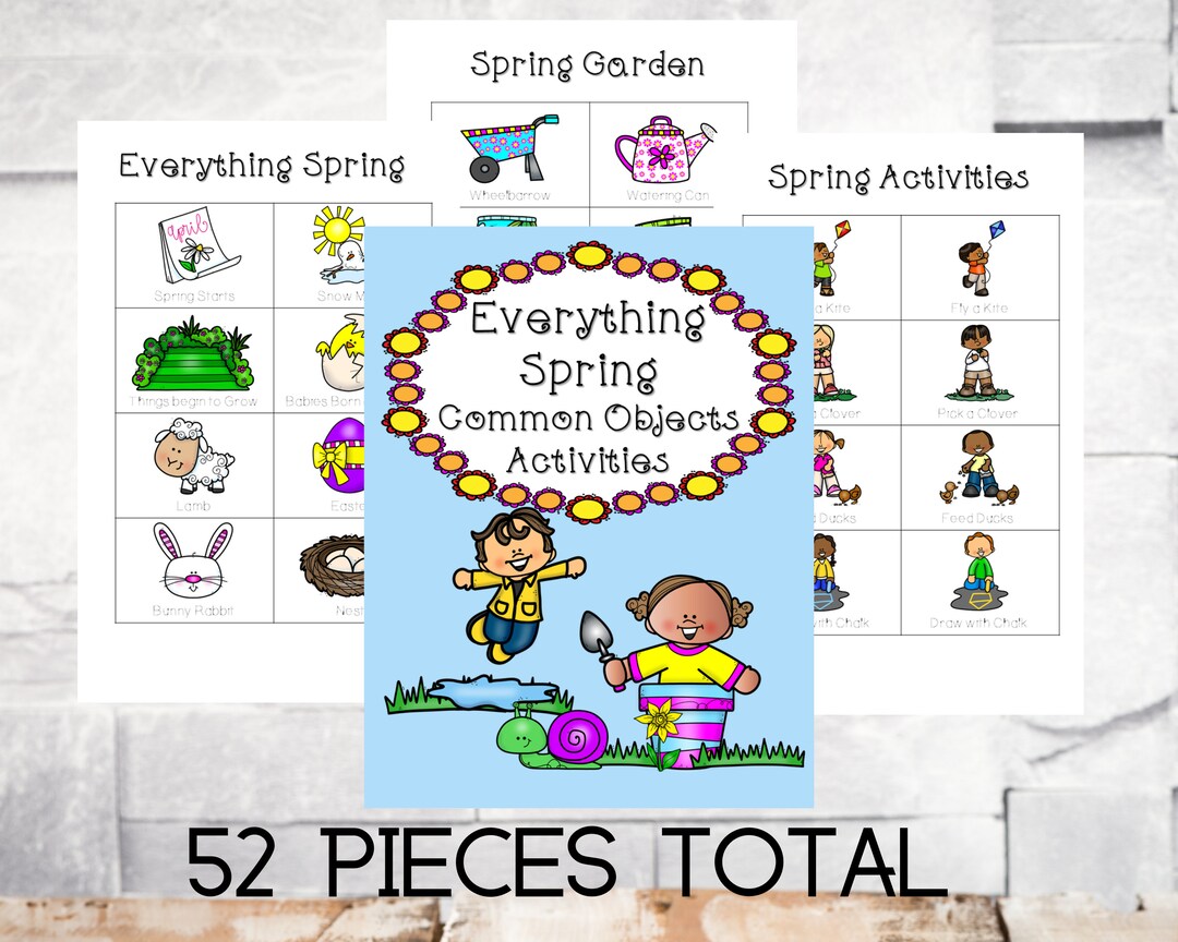Everything Spring Visuals, Spring Objects, Spring Activities, Season ...
