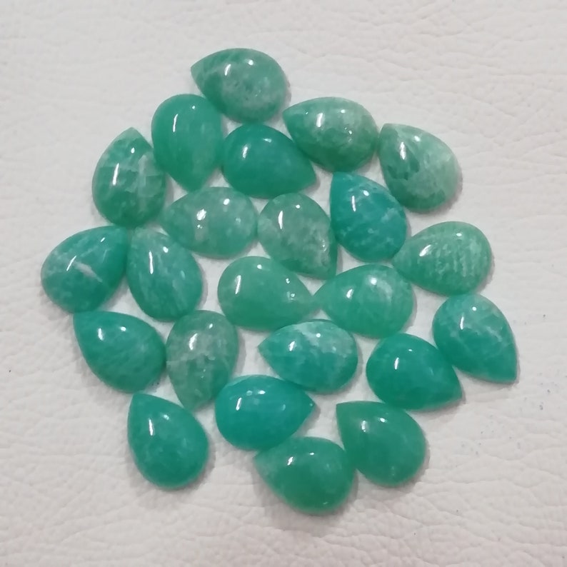 18x13mm AAA+ Quality Amazonite 100/% Natural Amazonite Pear13x18mm Wholesale Lot Calibrated Amazonite Pear Cabochon 5 Pcs Pear Amazonite