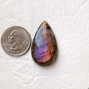 22x17x7 mm Beautiful Pink Labradorite Cabochon Gemstone Loose Rectangular Shape For Jewelry Making Labradorite Cabochon