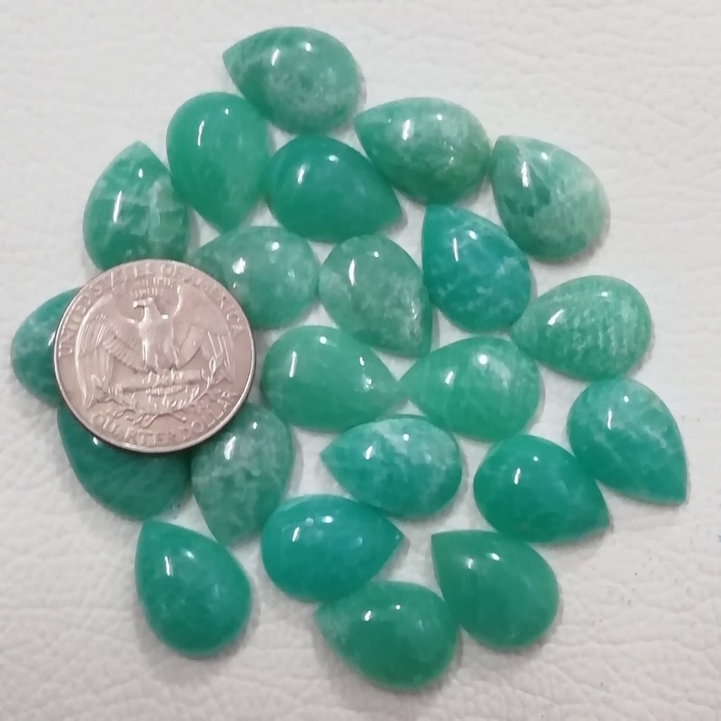 18x13mm AAA+ Quality Amazonite 100/% Natural Amazonite Pear13x18mm Wholesale Lot Calibrated Amazonite Pear Cabochon 5 Pcs Pear Amazonite