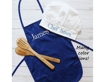 Halloween Costume Custom Toddler / Preschooler Apron And Chef's Hat Set  | Unique Custom Gift