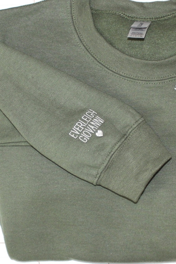 Add on Embroidery to Sleeve - Etsy