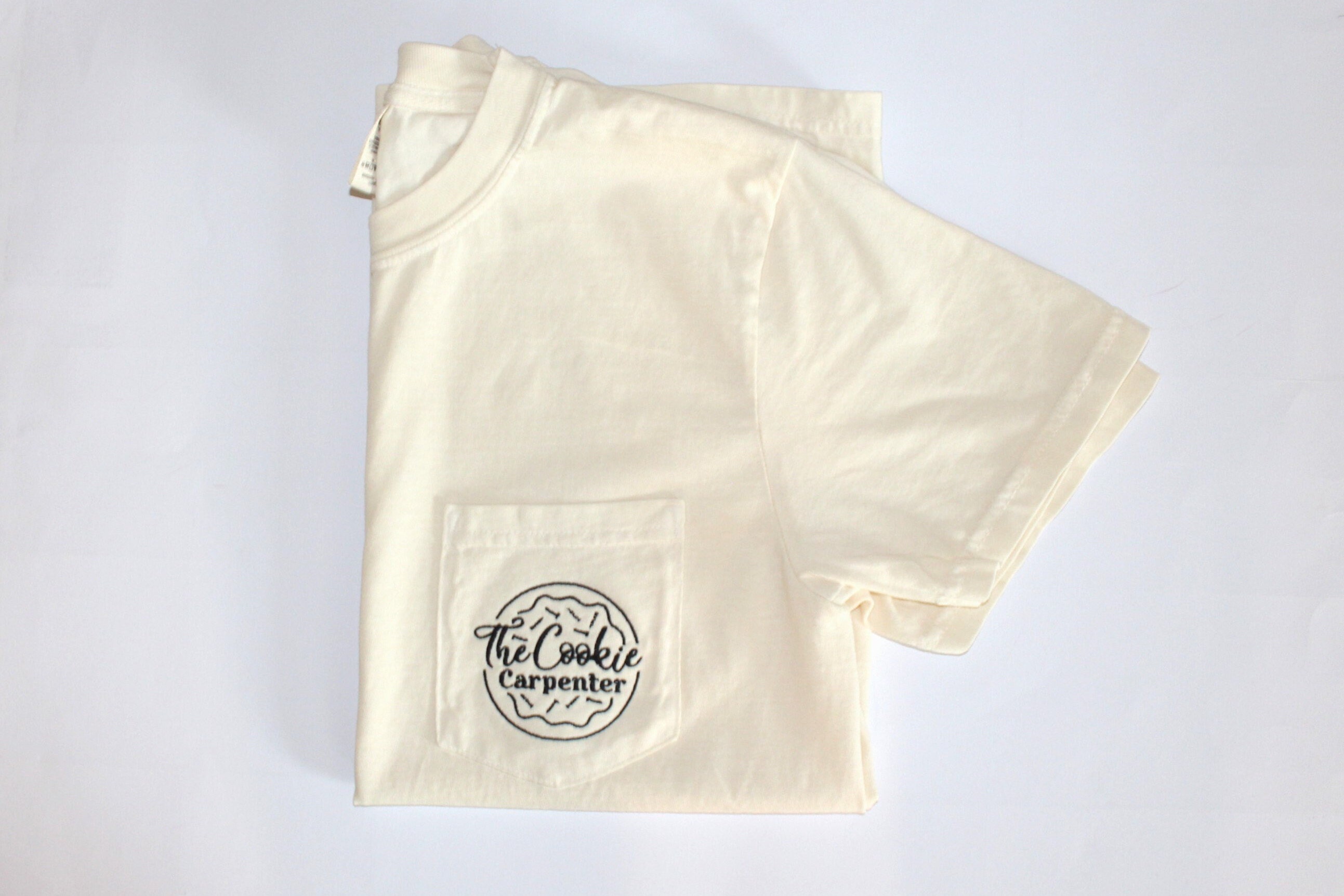 Custom Logo Adult Unisex Comfort Colors Pocket Tee | Embroidered 