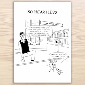 Così Heartless Post Card di Parker Brooks
