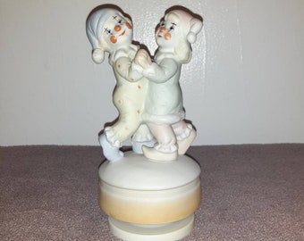 1970s Vintage Enesco Imports Japan Clown Salt and Pepper Shakers Salty /& Peppy the Clowns Collectable Shakers
