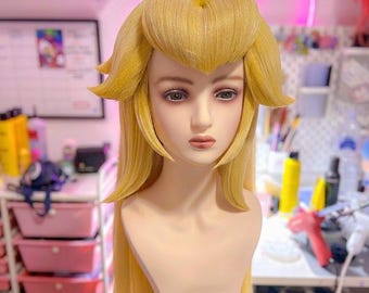 Peach from Super Mario cosplay wig