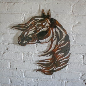 Horse sign metal sign horse wall decor horse metal horse head equine horse cut out horse wall hanging wall art wall hanging interior design