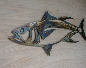 Metal Fish Decor Etsy