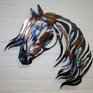 Horse sign metal sign horse wall decor horse metal horse head equine horse cut out horse wall hanging wall art wall hanging interior design