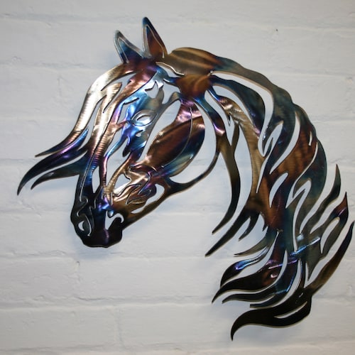 Horse Sign Metal Wall Decor Head - Horse Wall Decor Metal Horse Sign Metal Wall Decor Head - Horse Wall Decor Metal