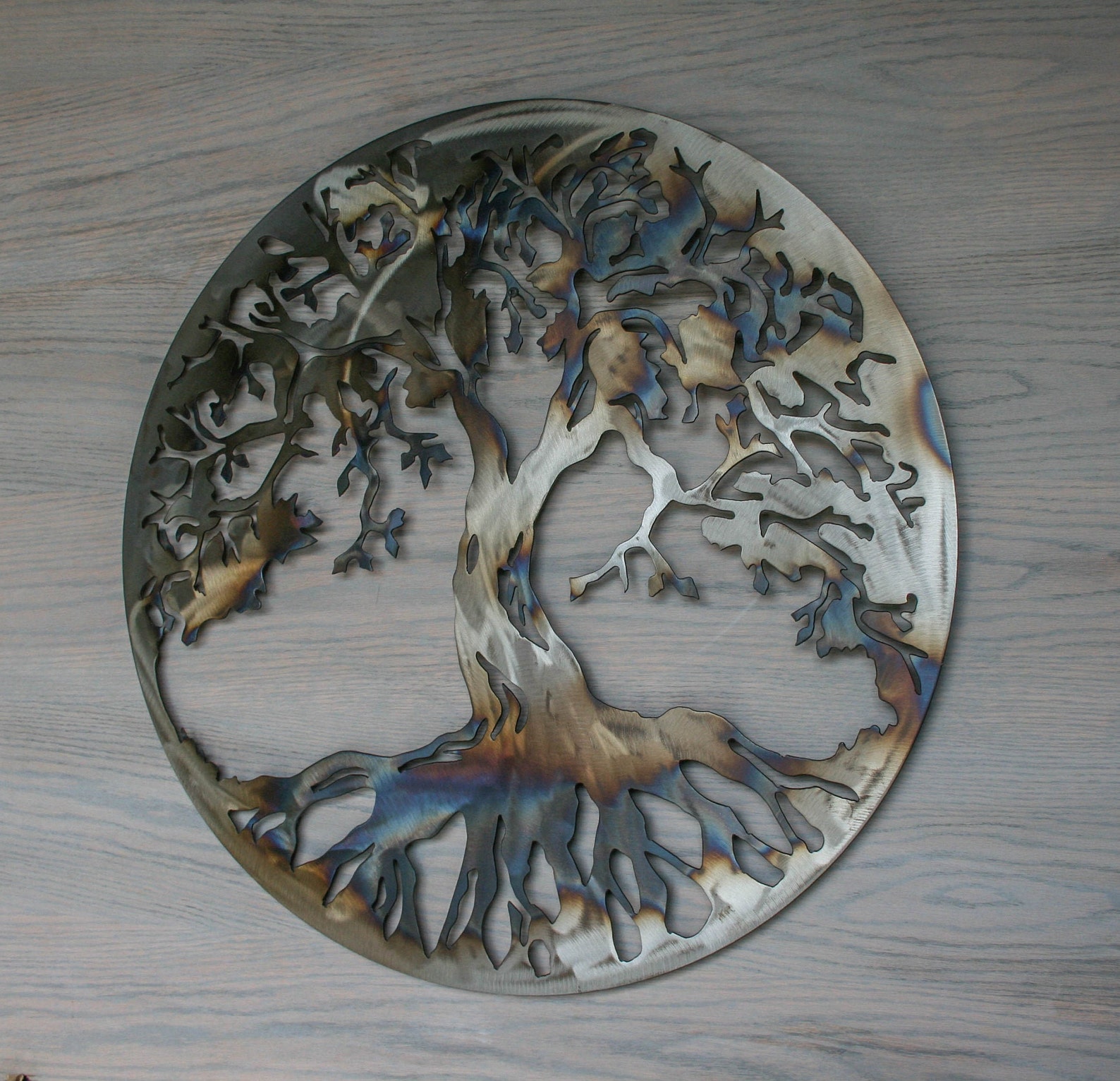 Tree of Life Metal Wall Art Wall Decor Metal Tree Round Tree - Etsy Canada