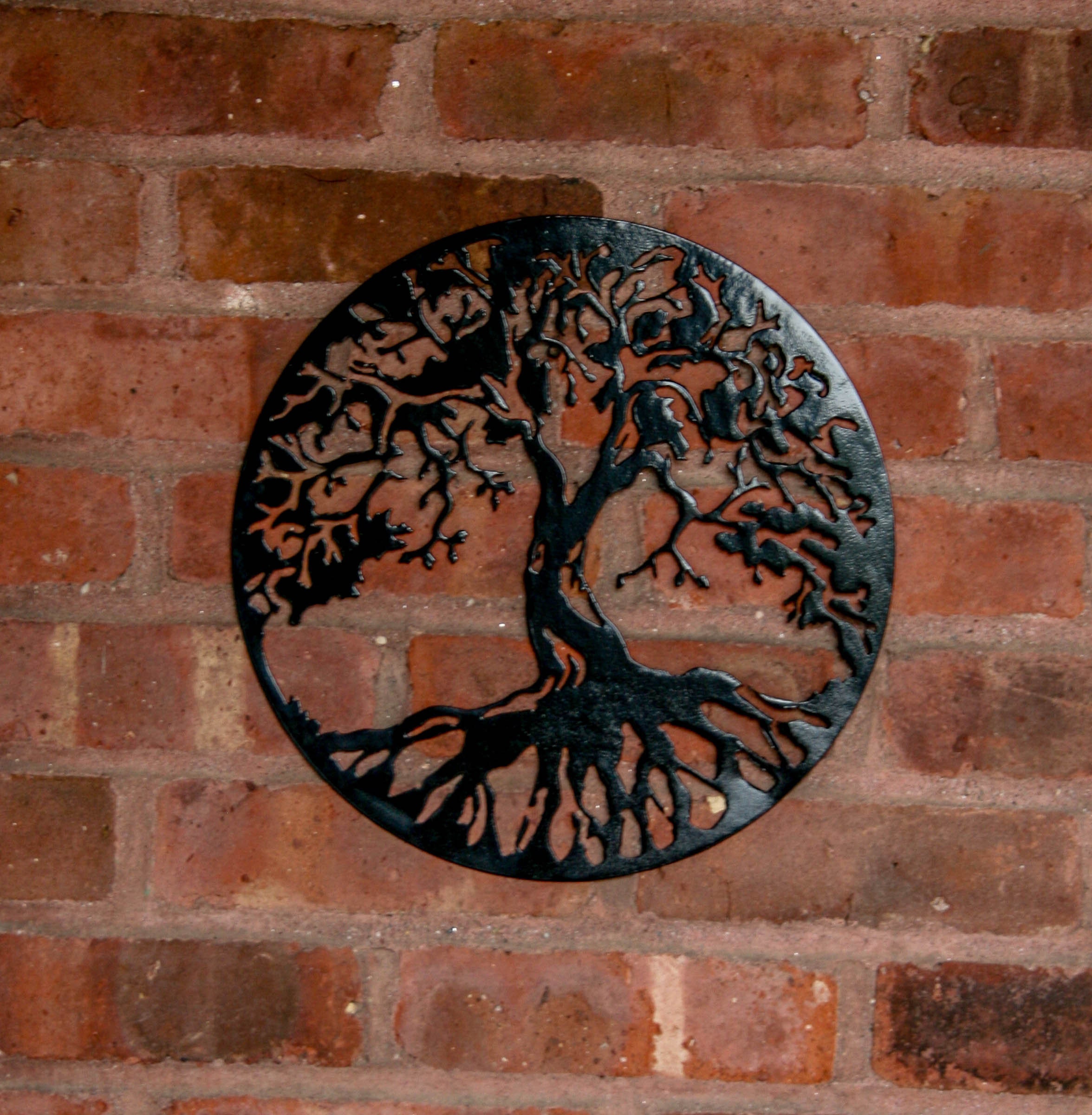 Tree of Life Metal Wall Art Wall Decor Metal Tree Round Tree Sign Cut ...