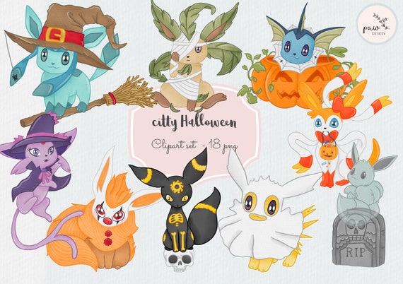 Pokemon Fan Shows Off Impressive Halloween-Themed Eeveelutions