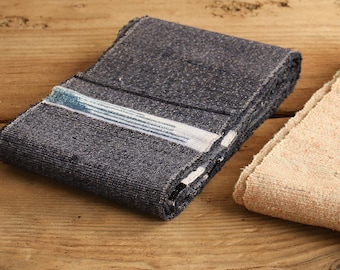 Caminhos de Mesa Japoneses Vintage Tecidos à Mão — 2 Opções: Laranja Claro ou Cinza | Wabisabi Textile