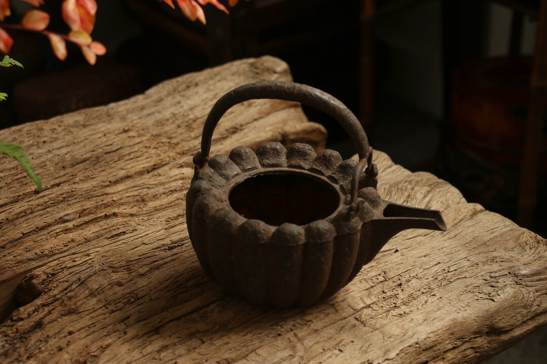 Japanese Antique Cast Iron Teapot/kettle Etsy