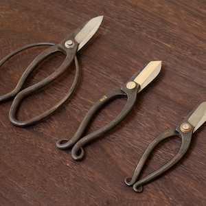 Japanese Stainless Steel Handcraft Scissors for Ikebana flower arrangement/ Bonsai tree/ Gardening