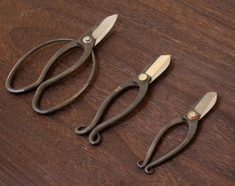 Vintage Japanese Bonsai Scissors Hammered Japan Still Scissor