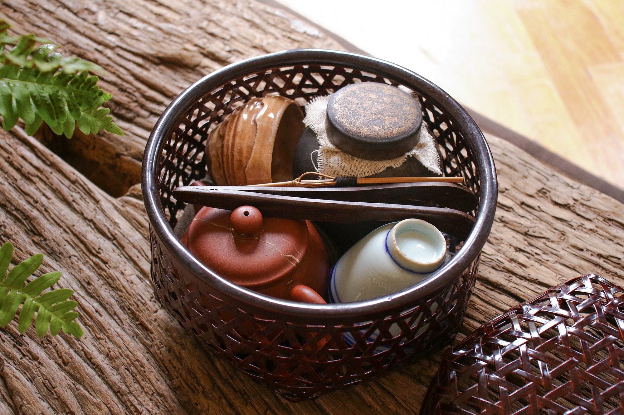 Elegant Japanese lacquer tea basket for tea ceremonies/ for Etsy