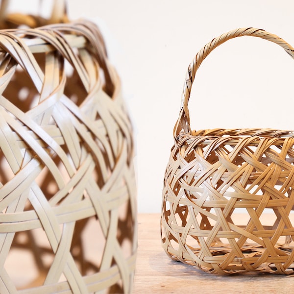 Japanese Bamboo Basket Etsy