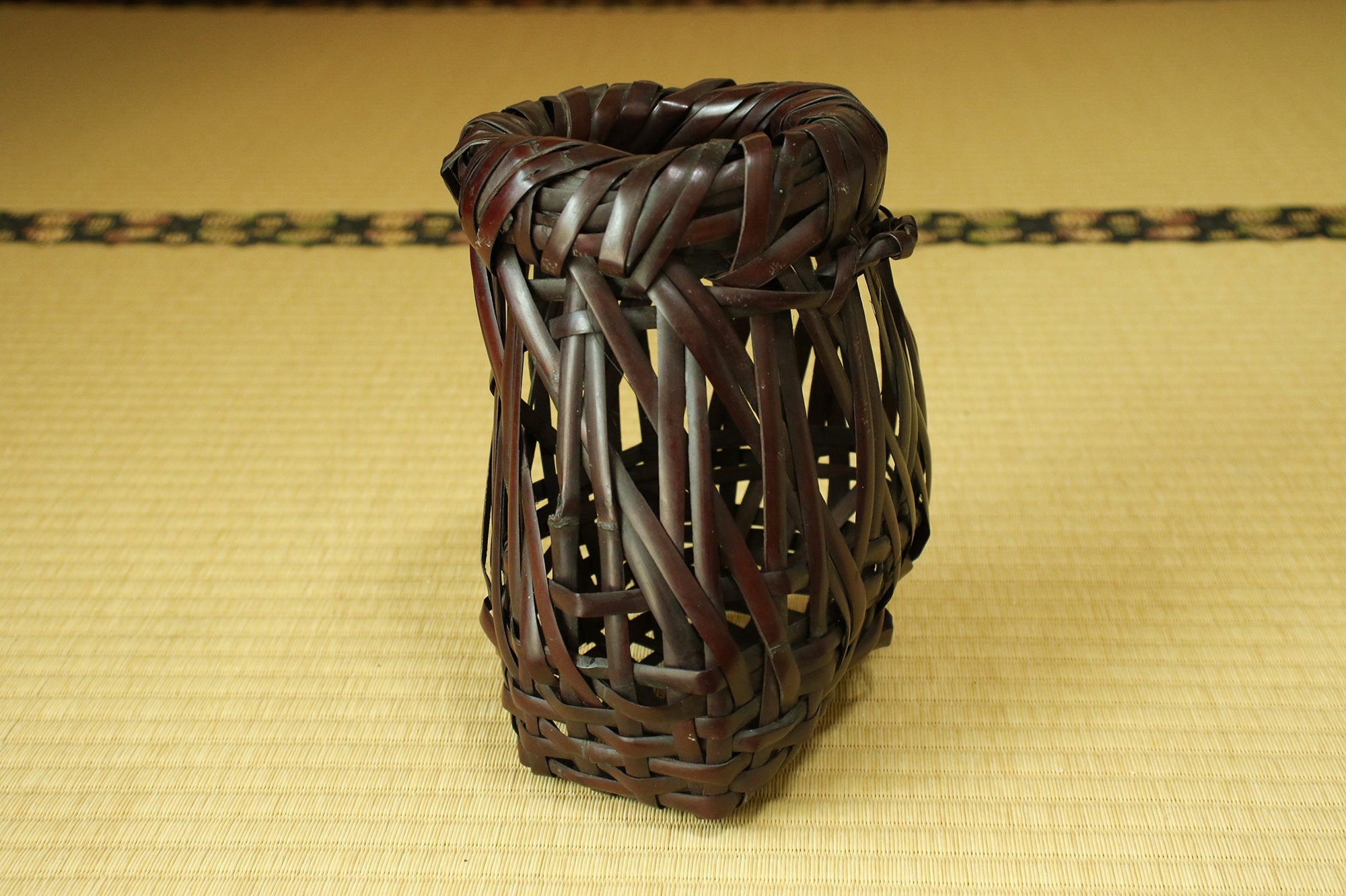 Elegant Japanese Bamboo Ikebana Basket/ Signed Etsy