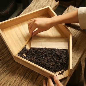 Japanese Hand-craft tea scoop set for preparing Pure tea cakes and looes teas