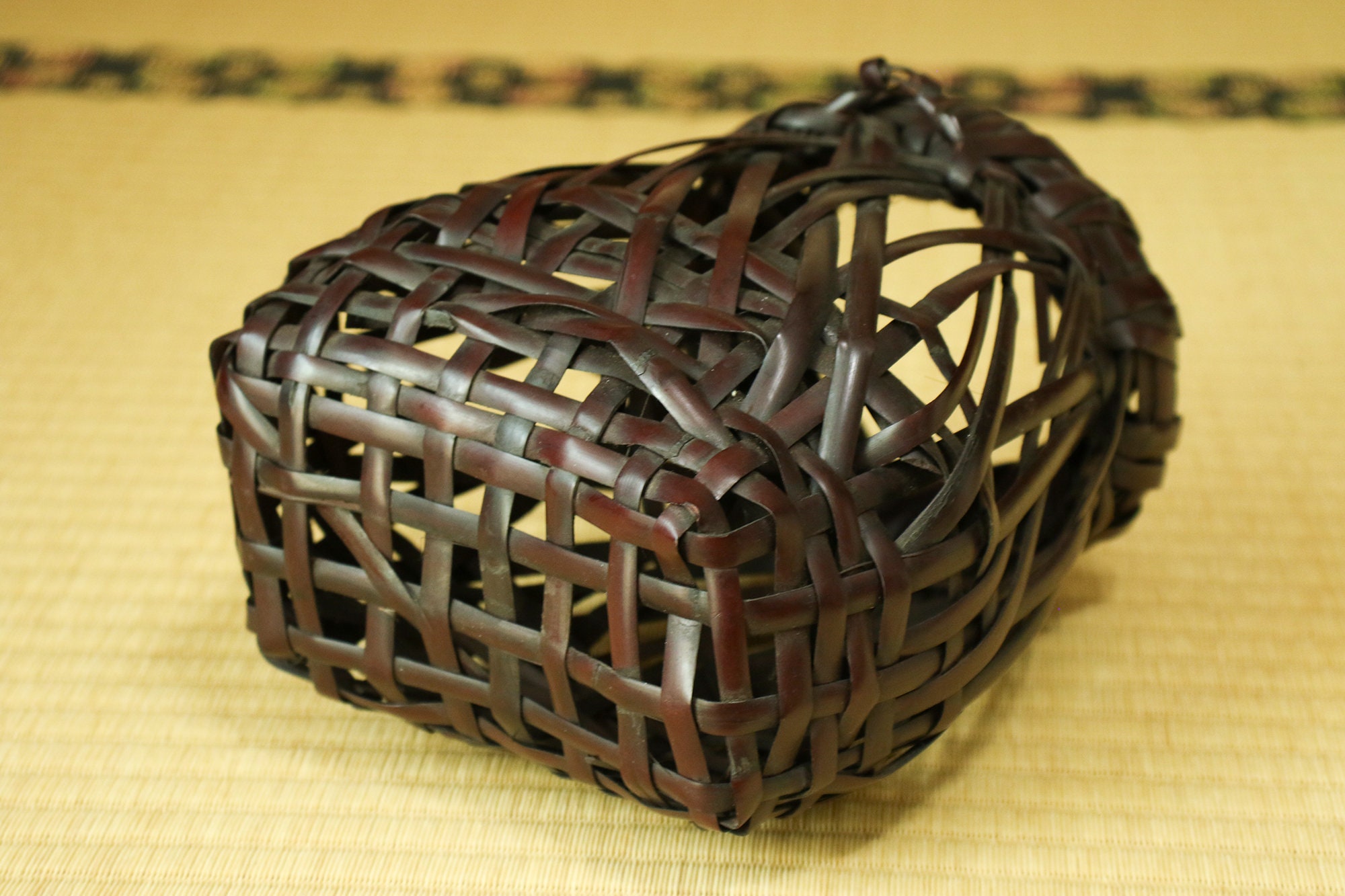 Elegant Japanese Bamboo Ikebana Basket/ Signed Etsy