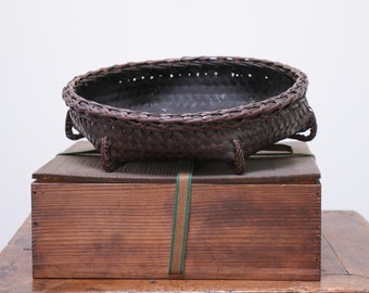 Cesta de bambú china para la ceremonia del té o arreglos florales