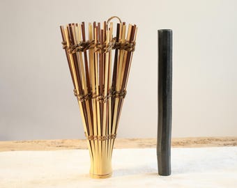 茶筅をモチーフにした生け花用大型竹製花瓶（高さ32cm） - Etsy 日本