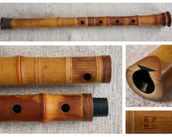 日本の楽器 尺八 縦型竹笛 19インチ - Etsy 日本